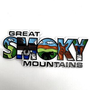Great Smoky Mountains Souvenir Fridge Magnet 3"
